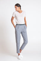 NNIstudio - OFFICE Hose COTTON Female - Hellgrau - XS - 