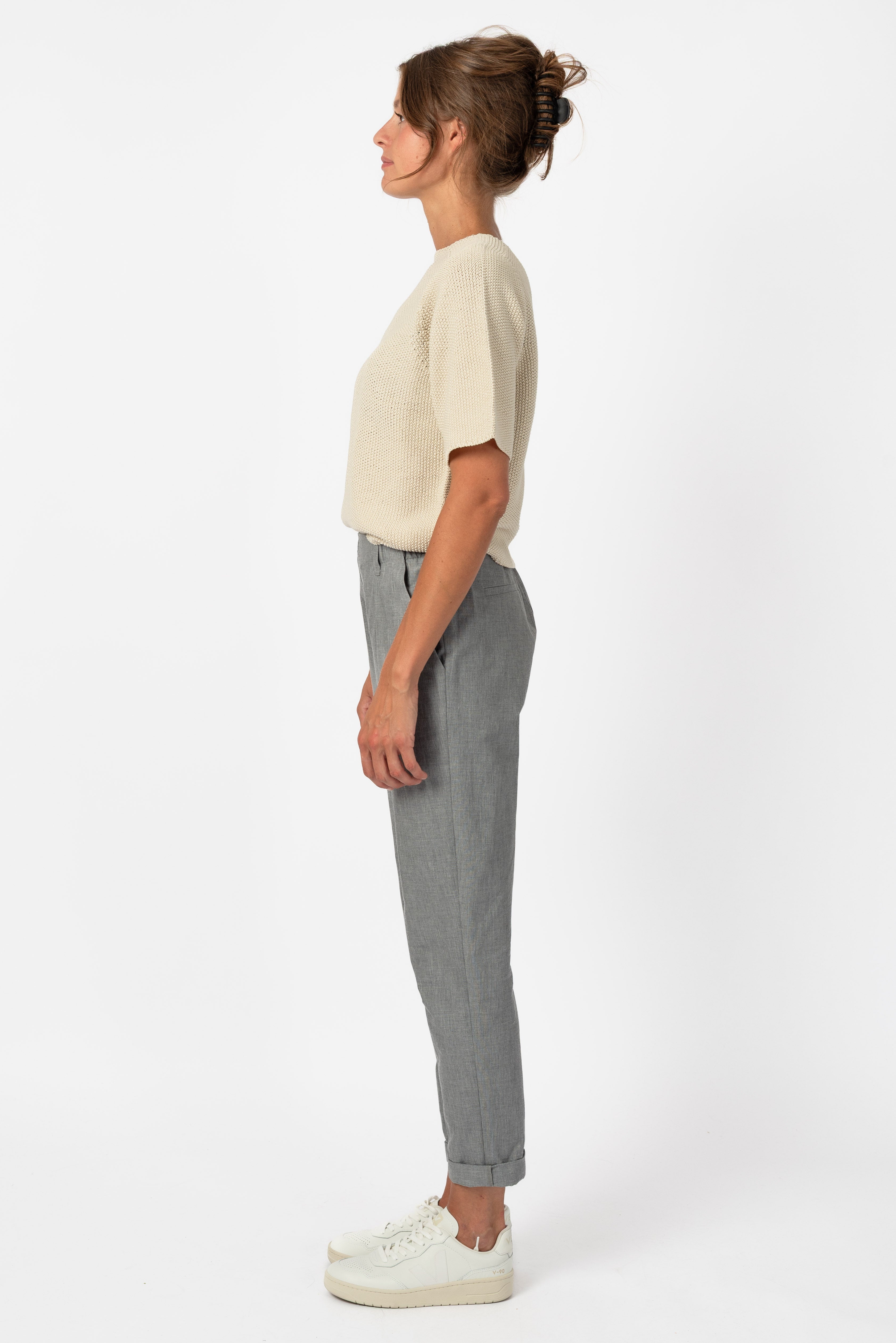 NNIstudio - OFFICE Hose Cotton - Moon Grey - XXS - 