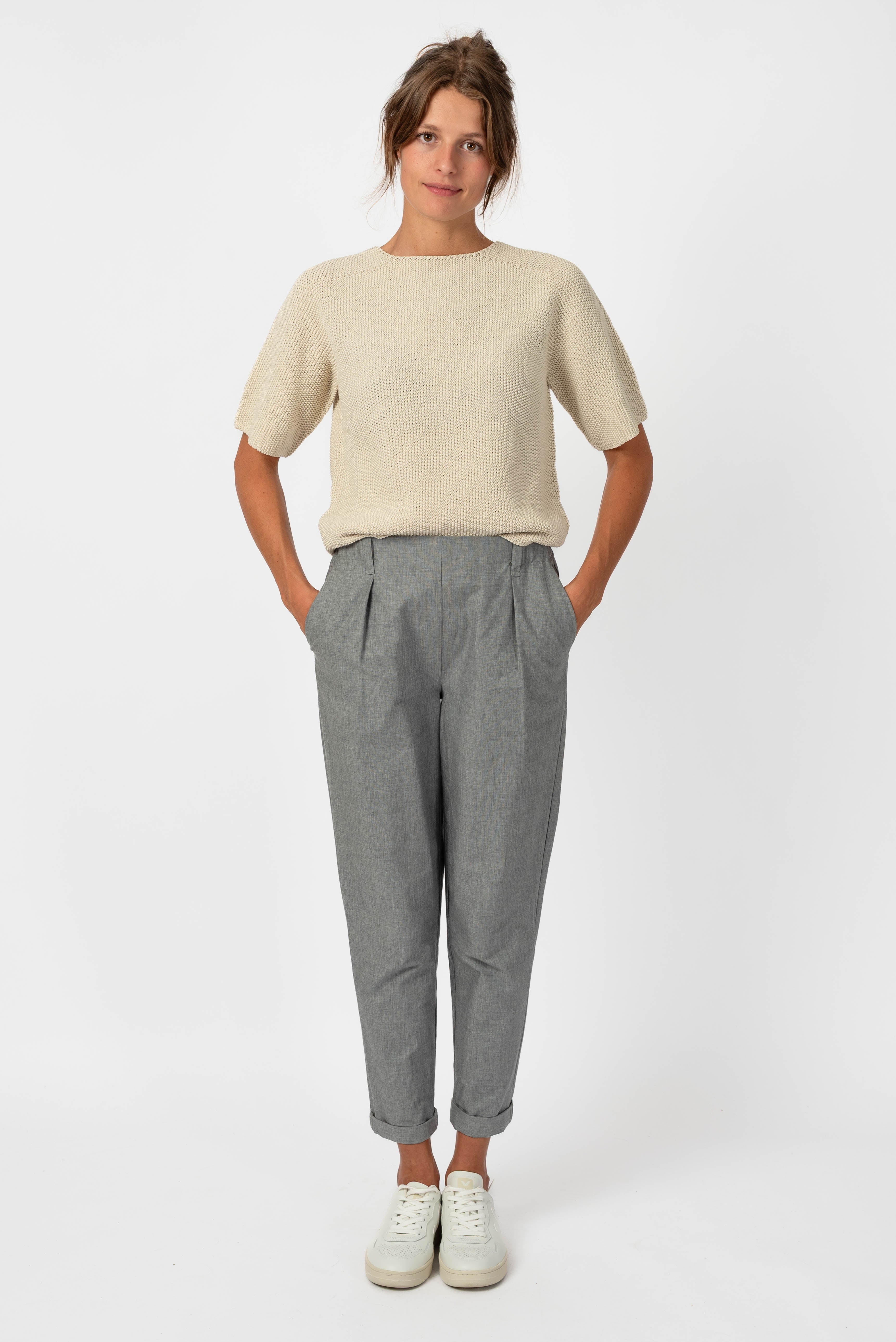 NNIstudio - OFFICE Hose Cotton - Moon Grey - XXS - 