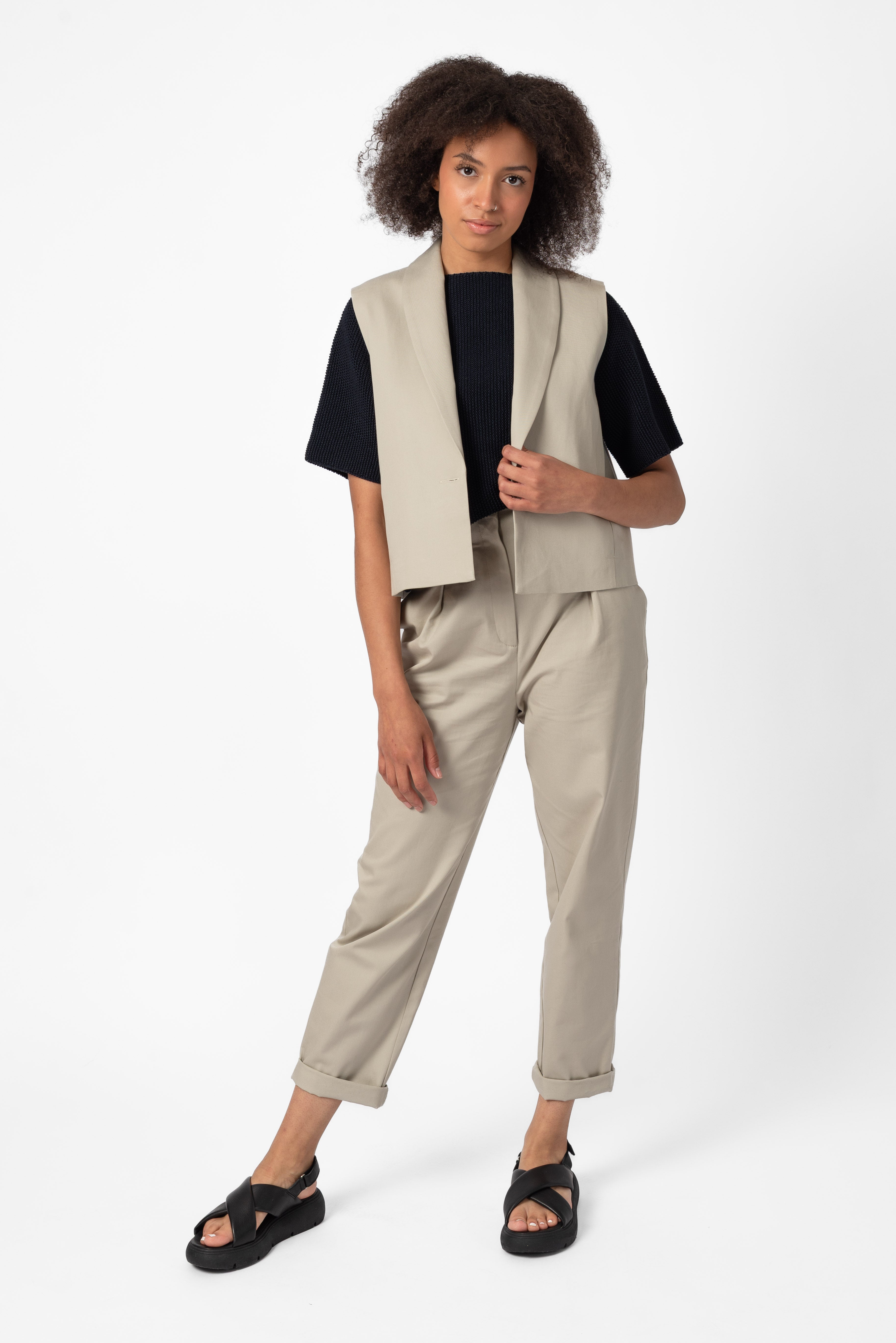 NNIstudio - OFFICE Weste 2.0 - Oyster Grey - XS/S - 