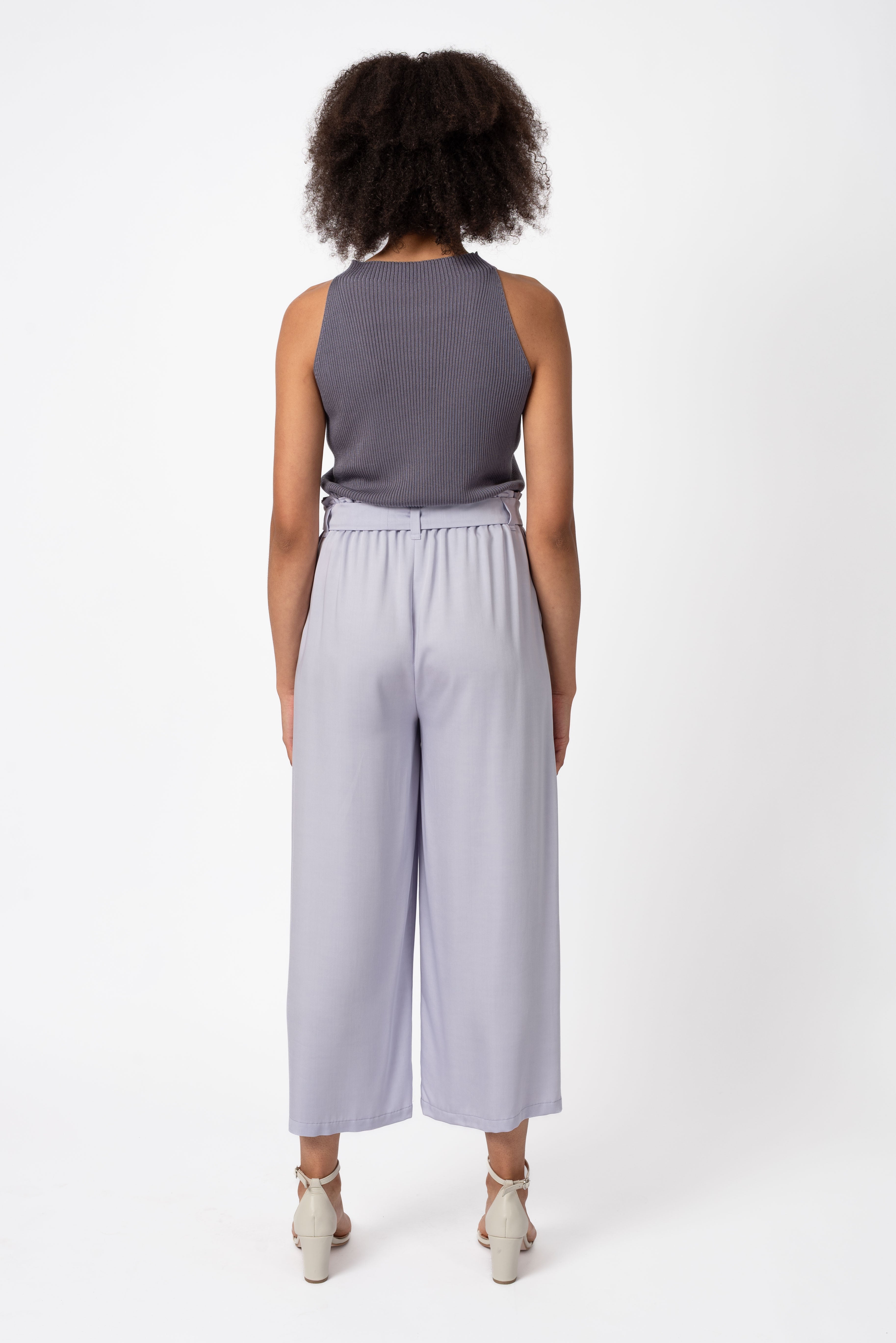 NNIstudio - PAPERBAG SATIN Culotte - Misty Lilac - XS - 