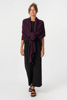 NNIstudio - RICE 2.0 Strick - Stola - Moss Green - 