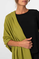 NNIstudio - RICE 2.0 Strick - Stola - Moss Green - 