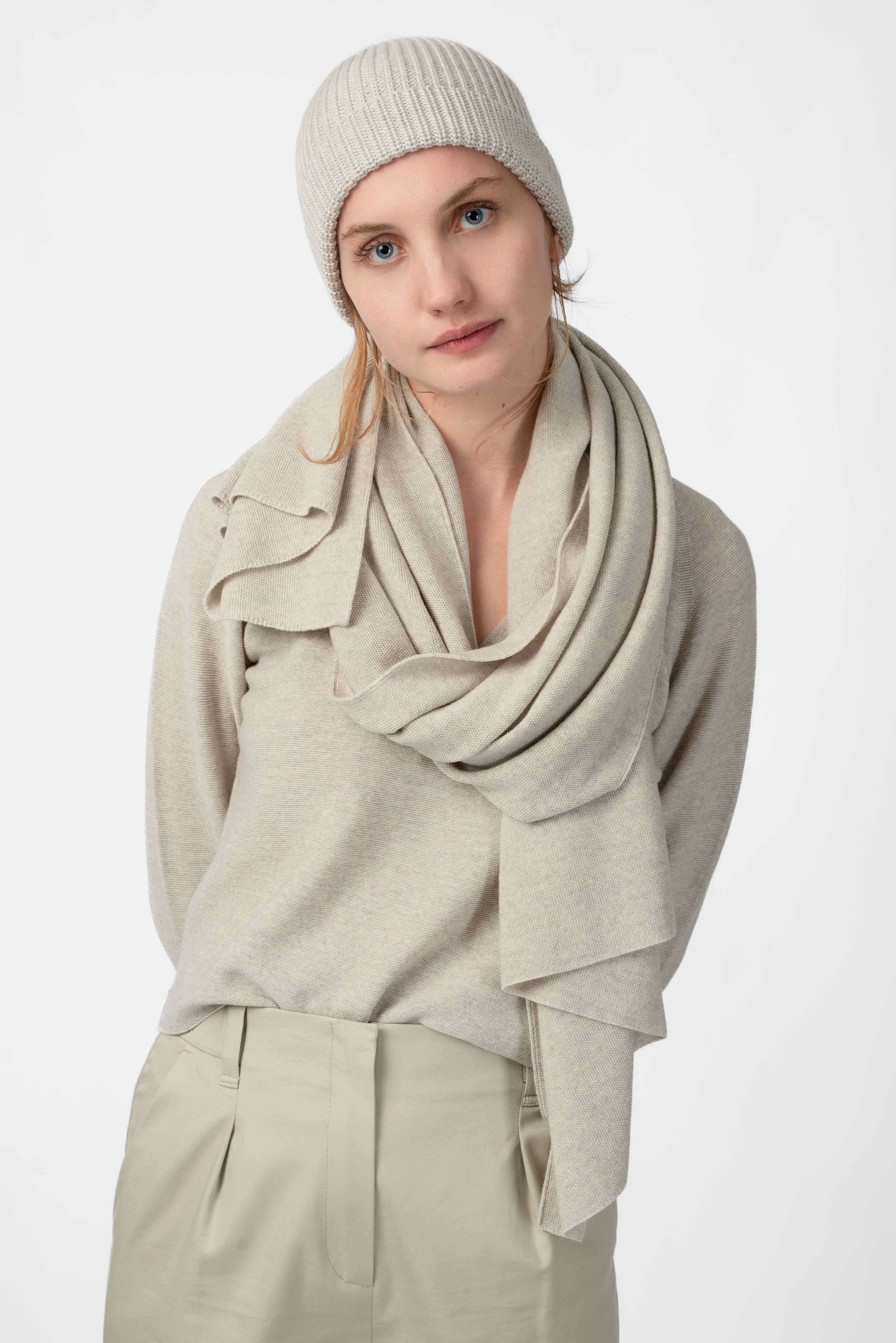 NNIstudio - RICE Stola Unisex - Dark Purple - ONESIZE - 