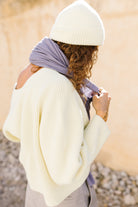 NNIstudio - RICE Stola x CLASSIC Beanie Set - Birch Melange - Birch Melange - 