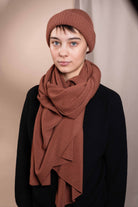 NNIstudio - RICE Strick - Stola - Birch Melange - 