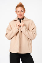 NNIstudio - SHORTCOAT 2.0 Wool Jacke - Ivory Cream - XS -
