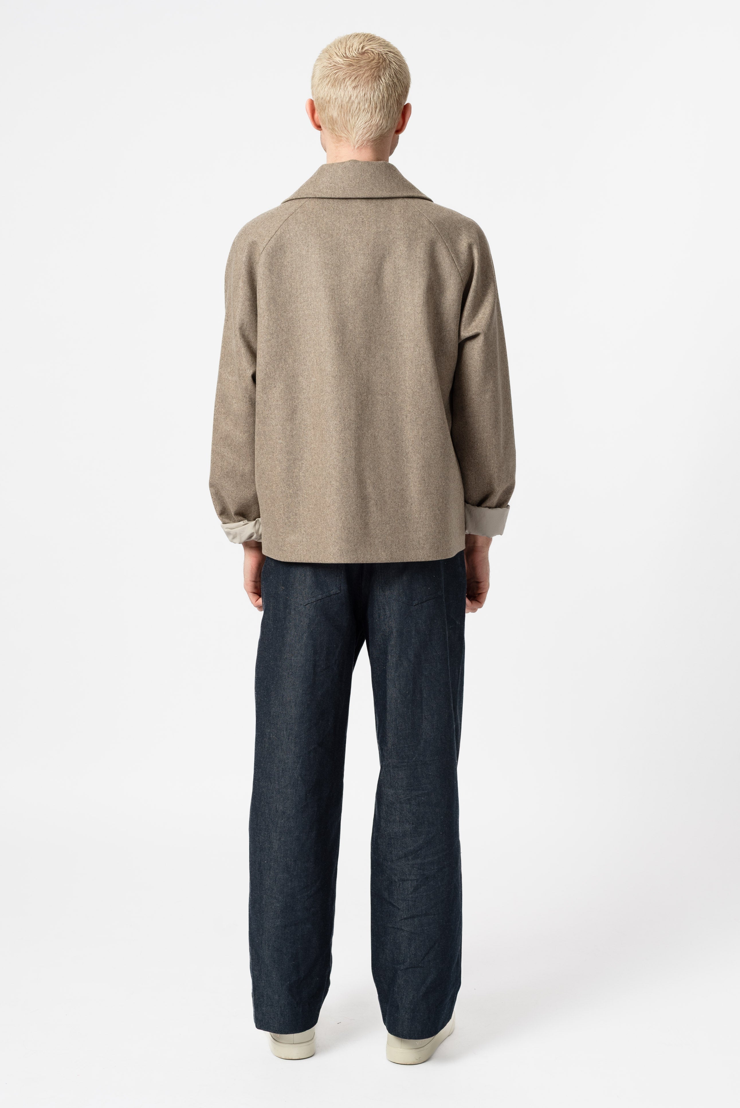 NNIstudio - SHORTCOAT 2.0 Wool Jacke - Olive Drab - XS - 