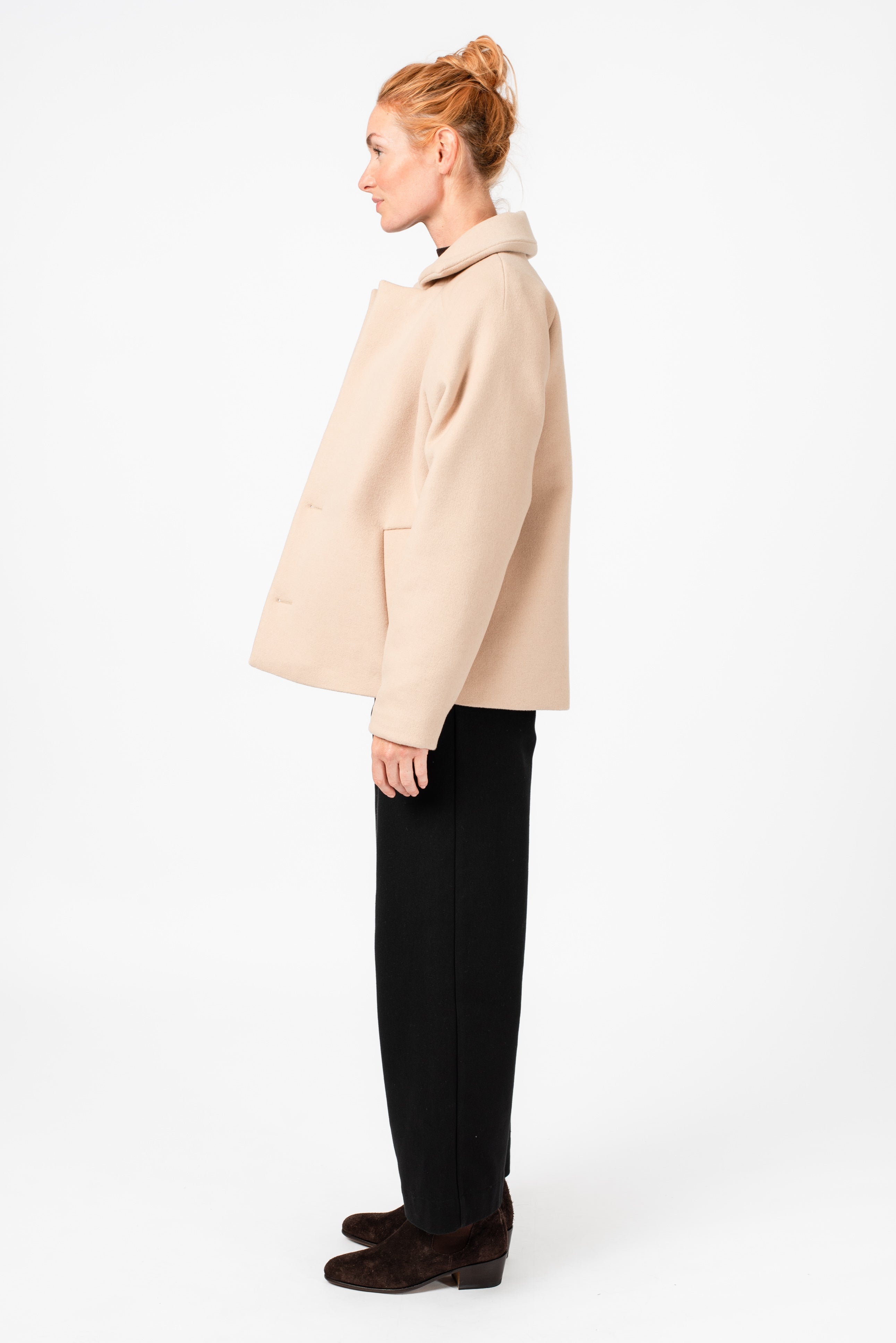 NNIstudio - SHORTCOAT 2.0 Wool Jacke - Red Mahogany - XS -