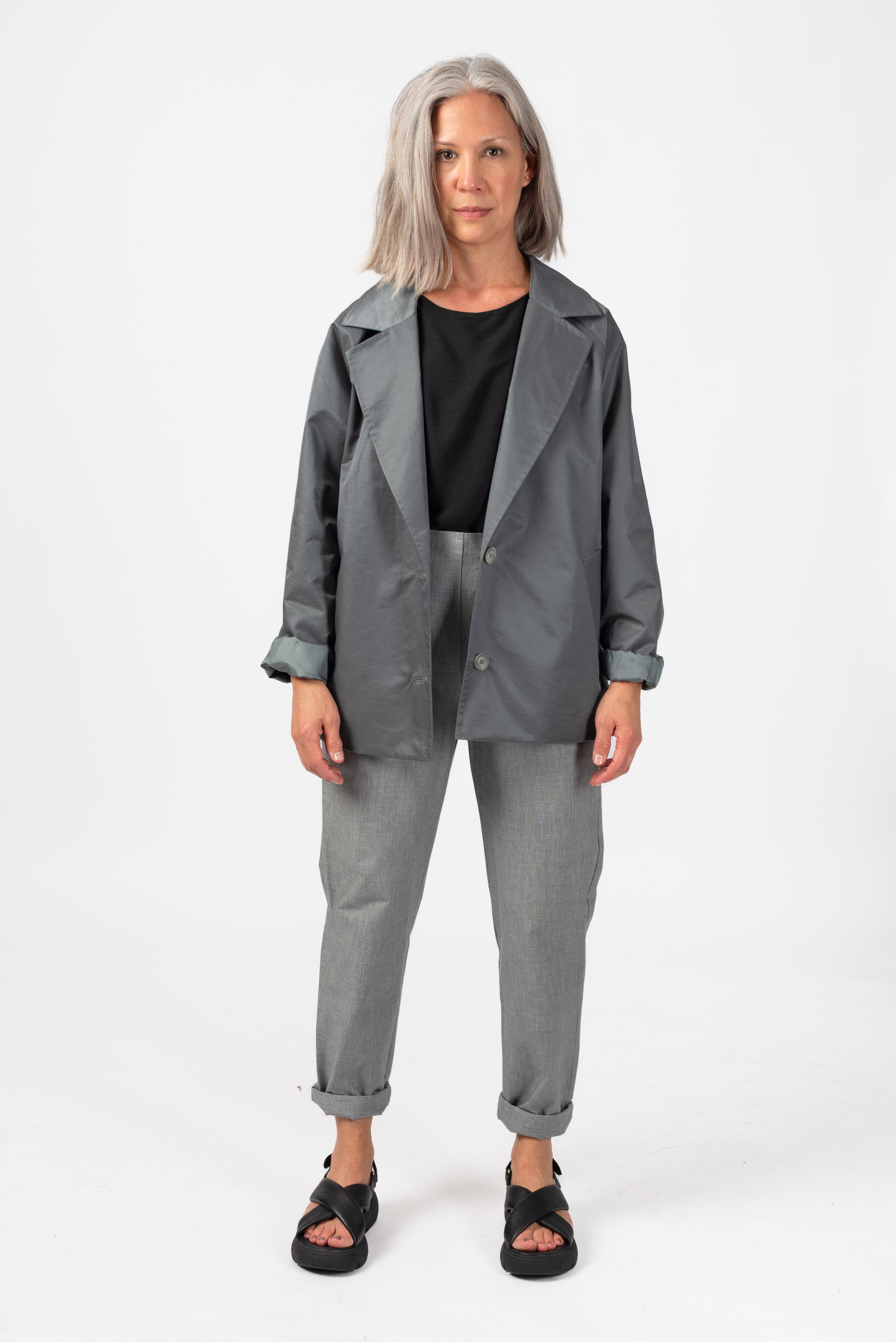 NNIstudio - SHORTCOAT Light Unisex - Beluga Grey - S - 