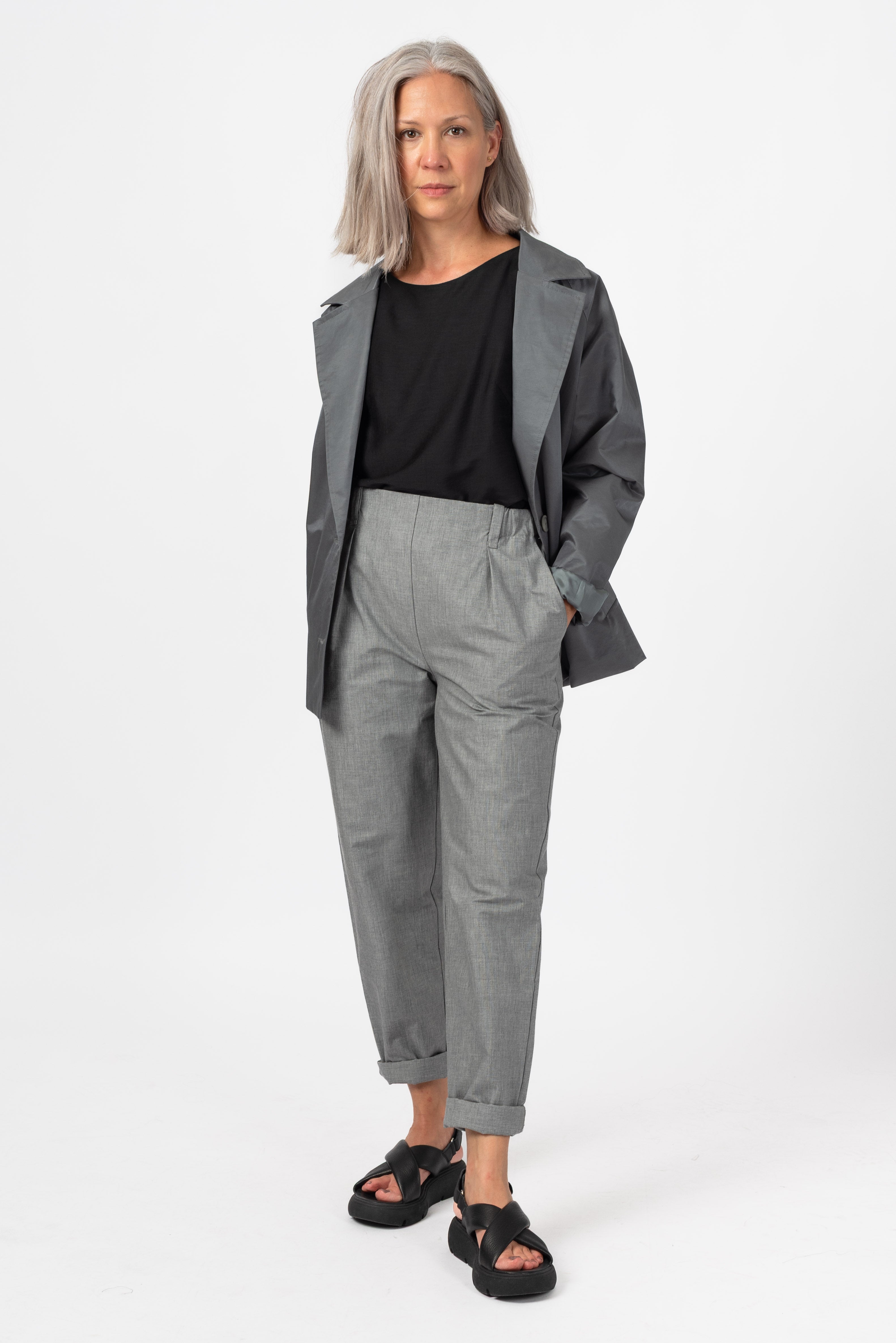 NNIstudio - SHORTCOAT Light Unisex - Beluga Grey - S - 