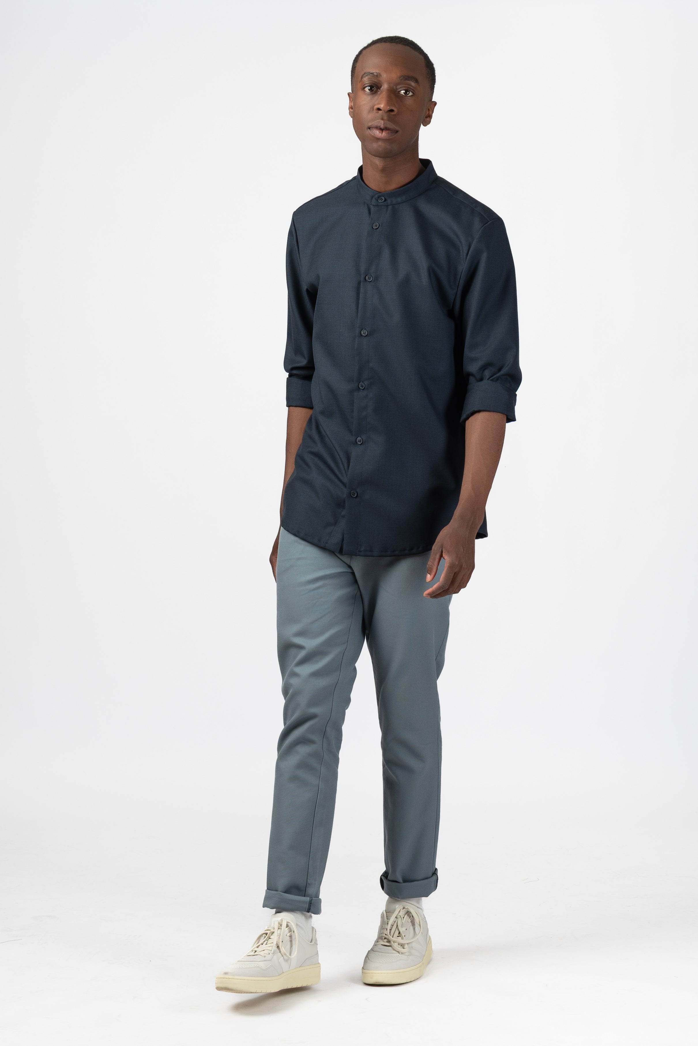 NNIstudio - SLEEK Hemd 2.0 Unisex - Phantom Black - S - 