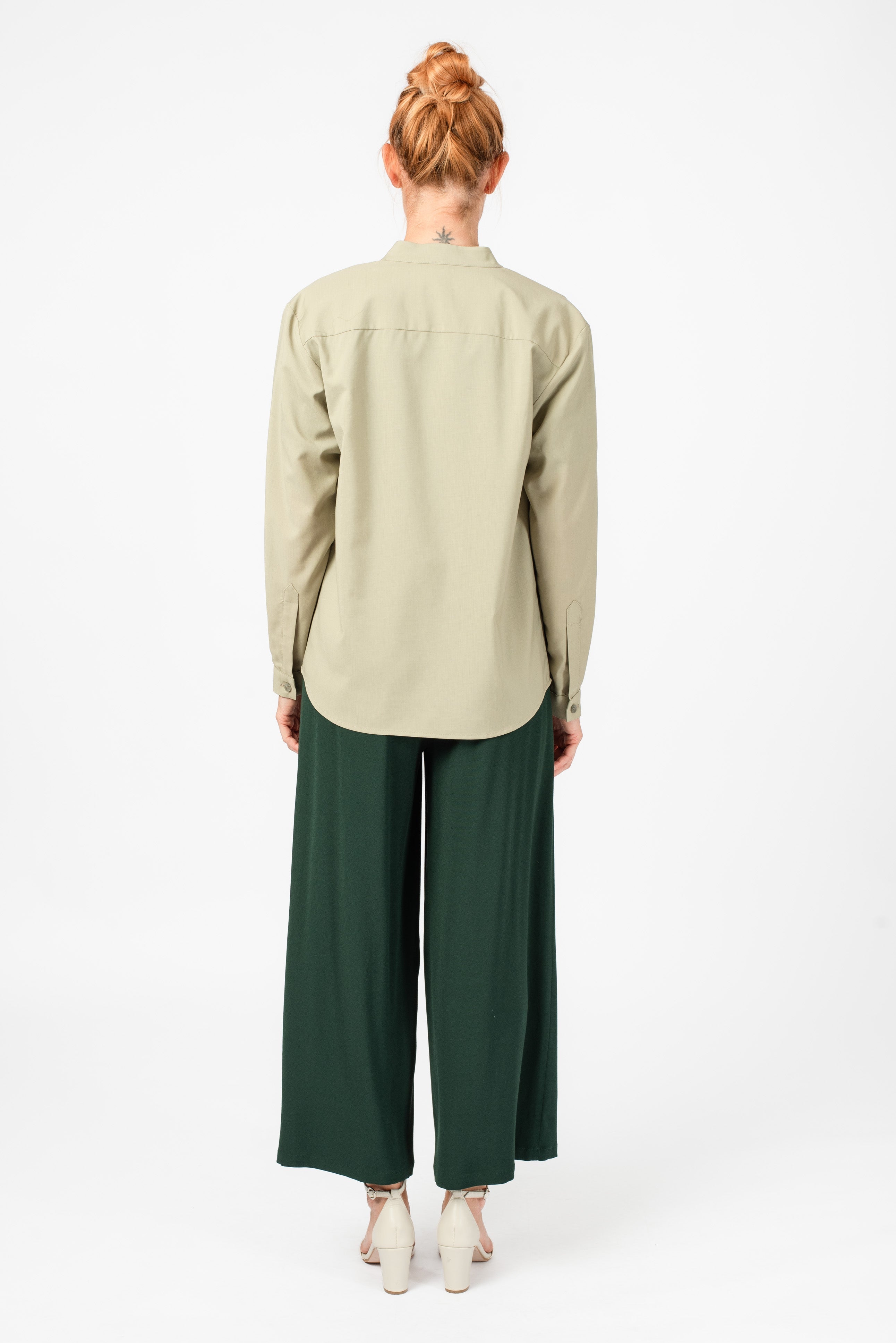 NNIstudio - SLEEK Hemd 2.0 Wool - Ombre Blue - XS -