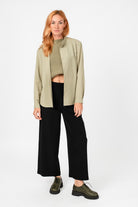 NNIstudio - SLEEK Hemd 2.0 Wool - Slate Green - XS -