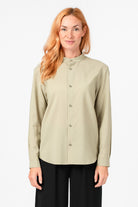 NNIstudio - SLEEK Hemd 2.0 Wool - Slate Green - XS -