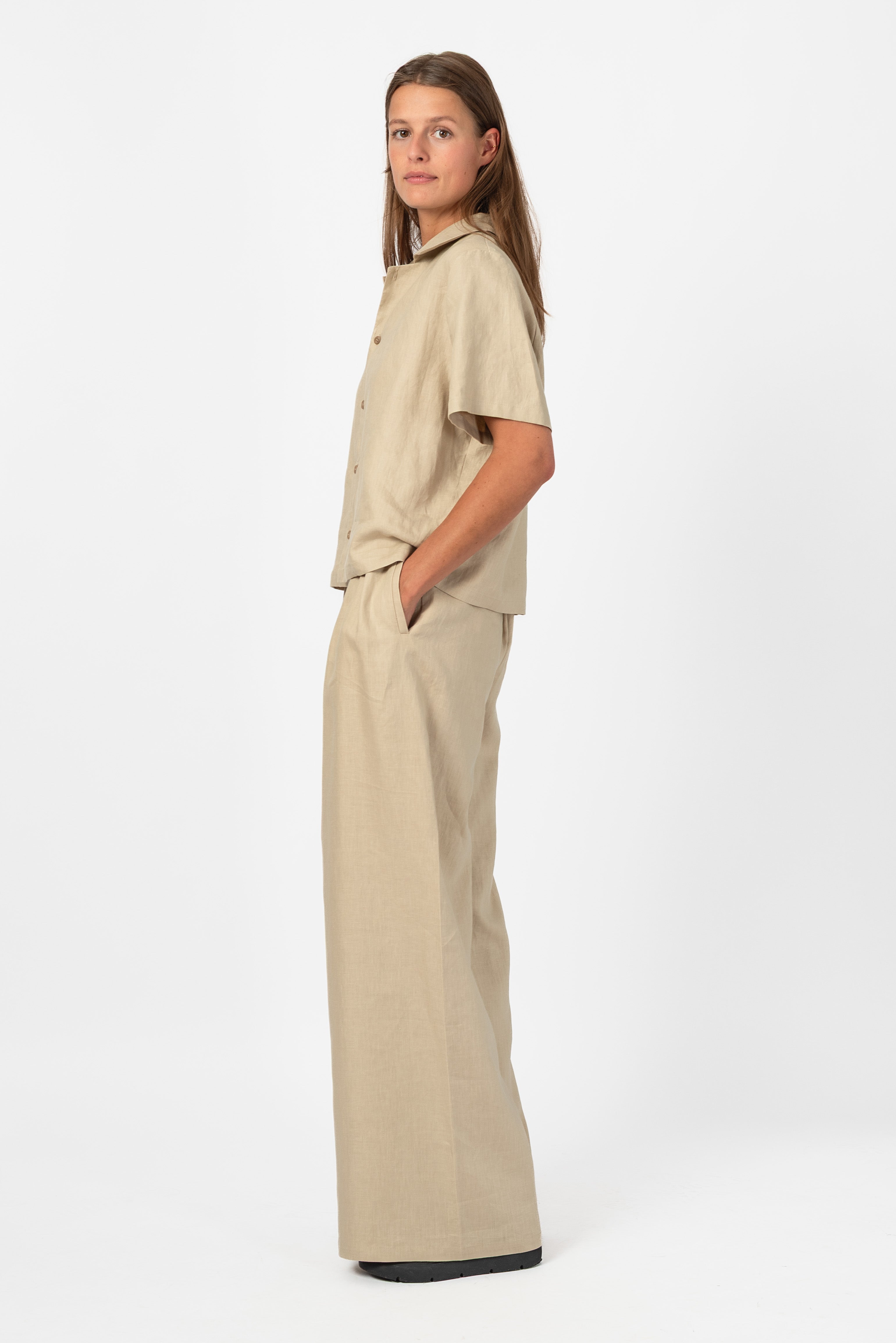 NNIstudio - SPAZIO Hose Leinen - India Blue - XS - 