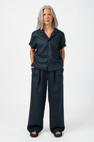 NNIstudio - SPAZIO Hose Leinen - India Blue - XS - 