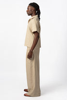 NNIstudio - SPAZIO Leinenhose Unisex - Sand - XS - 