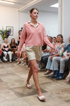NNIstudio - SPAZIO Shorts Leinen - Boulder Beige - XS -