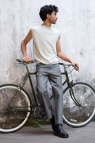 NNIstudio - SQUARE Strick-Pullunder Linen - Almond Milk - XS -
