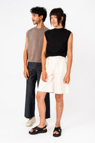 NNIstudio - SQUARE Strick-Pullunder Linen - Dusty Pink - XS -