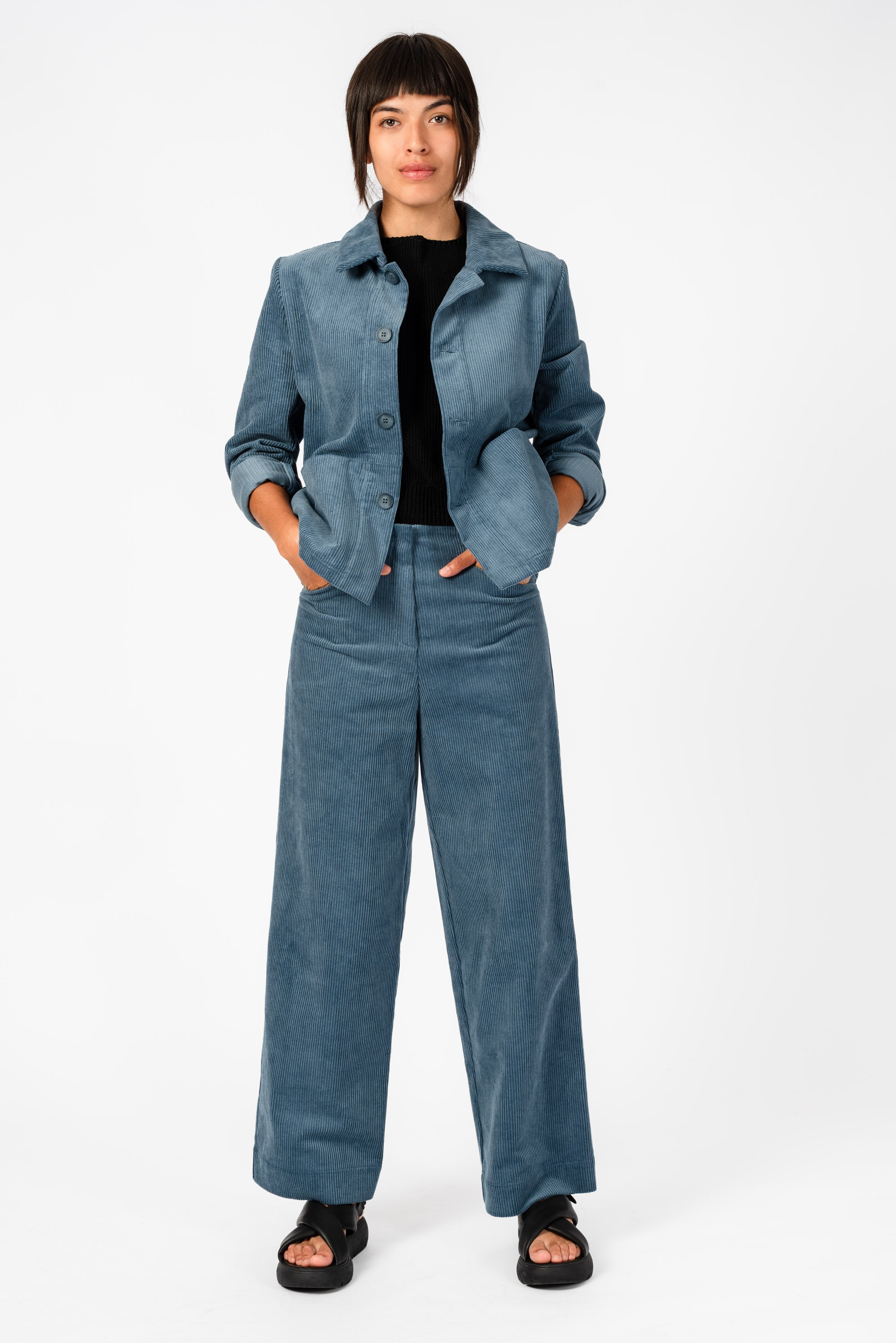 NNIstudio - STRAIGHT Hose Cord 2.0 - Jeans Blue - XS -