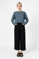 NNIstudio - STRAIGHT Hose Denim - Ebony Black - XS - 