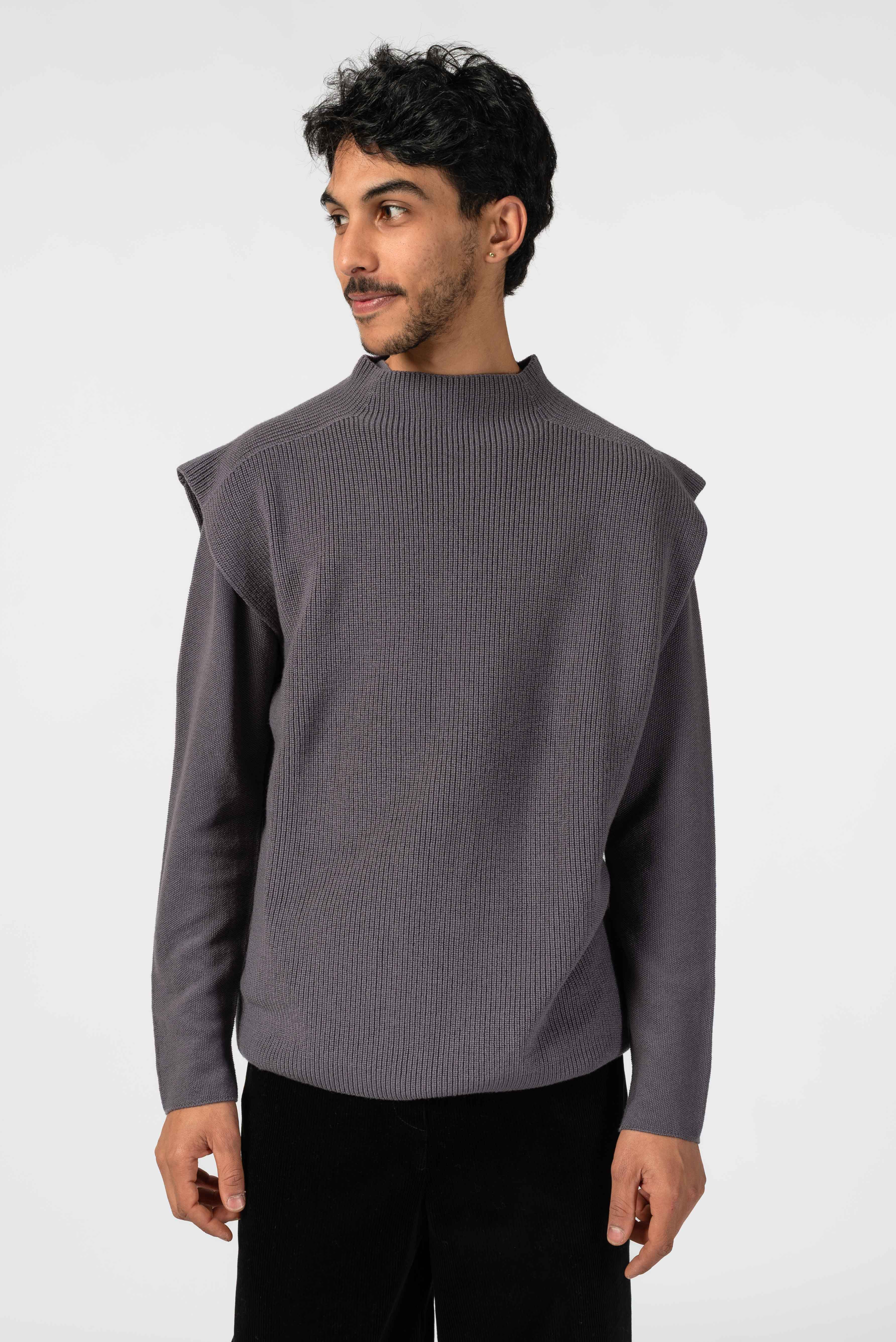 NNIstudio - TURTLENECK Strick - Pullunder - Ash Purple - XS - 
