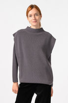 NNIstudio - TURTLENECK Strick - Pullunder - Chinchilla Sand - XS - 