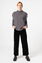 NNIstudio - TURTLENECK Strick - Pullunder - Chinchilla Sand - XS - 