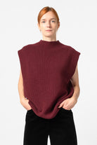 NNIstudio - TURTLENECK Strick - Pullunder - Phantom Black - XS - 