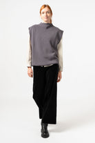 NNIstudio - TURTLENECK Strick - Pullunder - Red Mahogany - XS - 