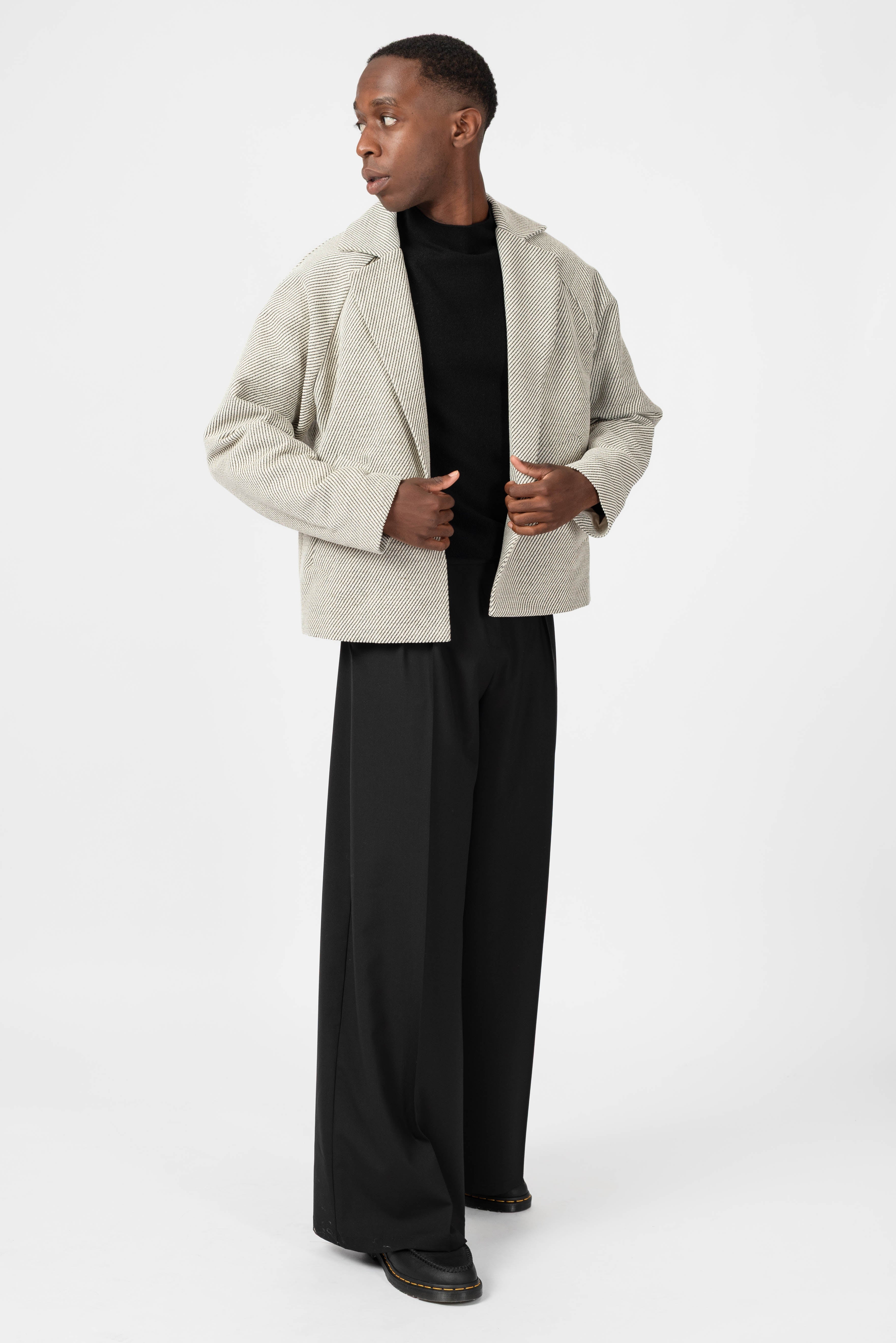 NNIstudio - UNLINED Jacke - Phantom Black / Birch White - Onesize - 