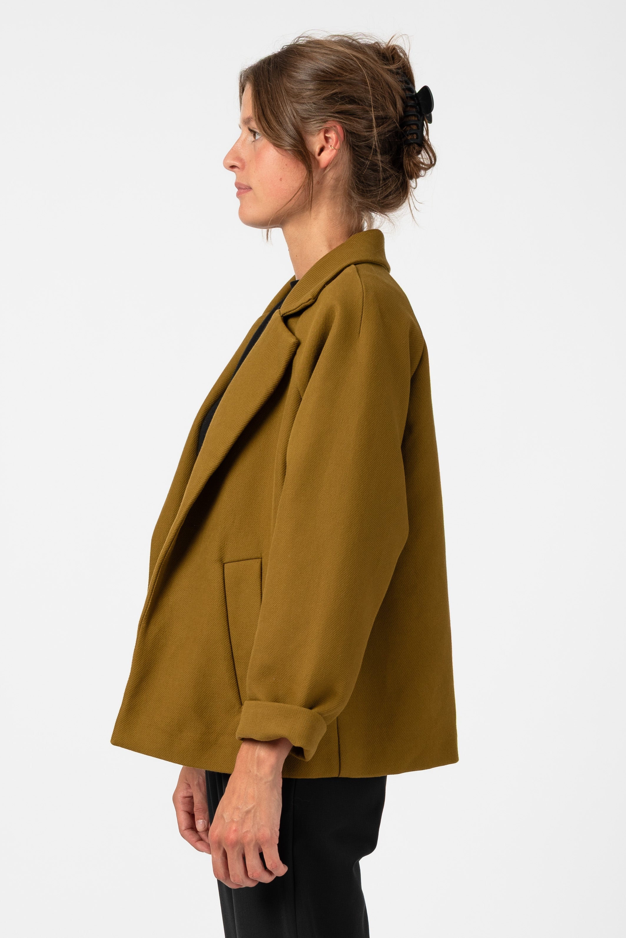 NNIstudio - UNLINED Jacke - Tapenade Golden Brown - Onesize - 