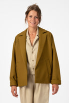 NNIstudio - UNLINED Jacke - Tapenade Golden Brown - Onesize - 