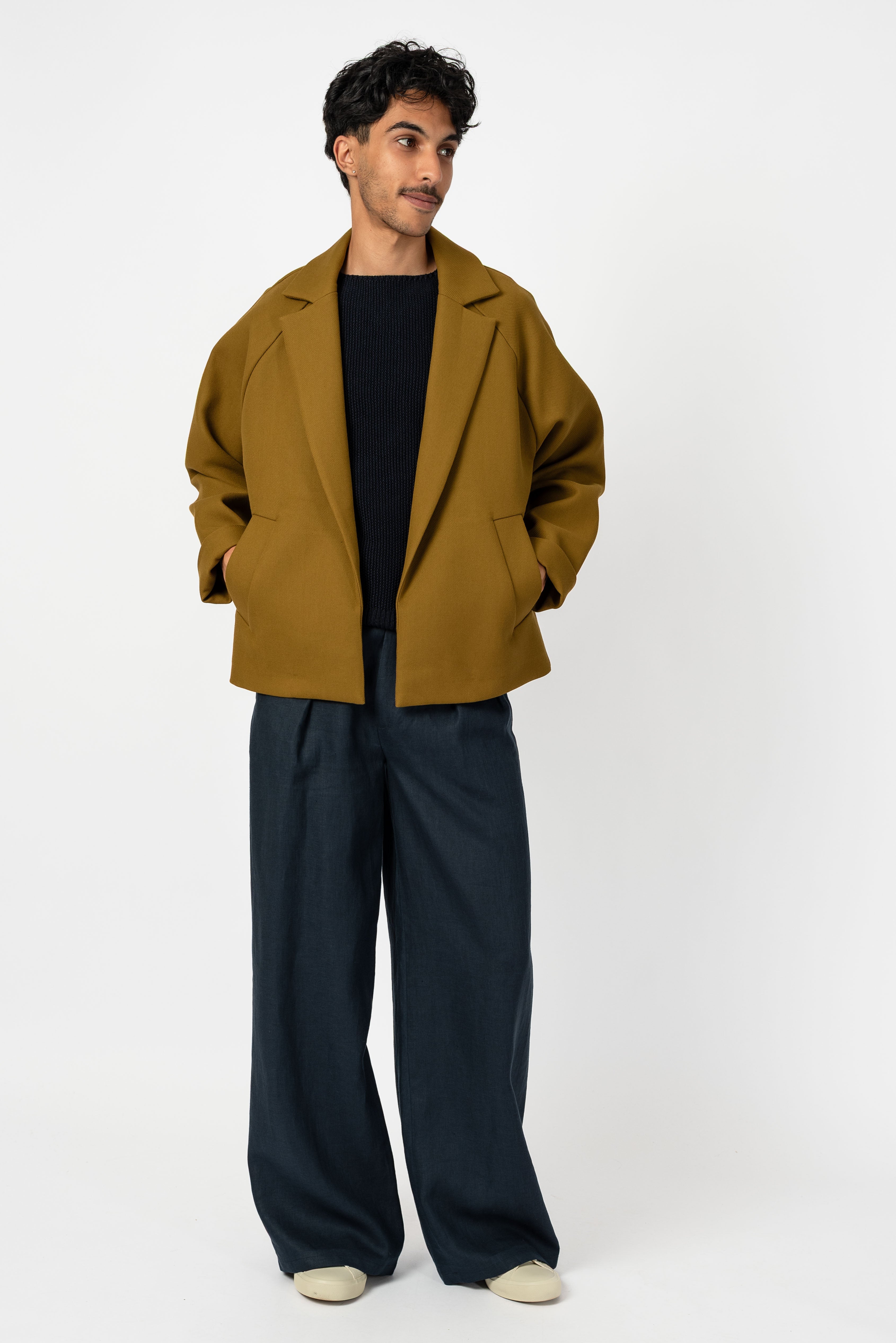 NNIstudio - UNLINED Jacke - Tapenade Golden Brown - Onesize - 