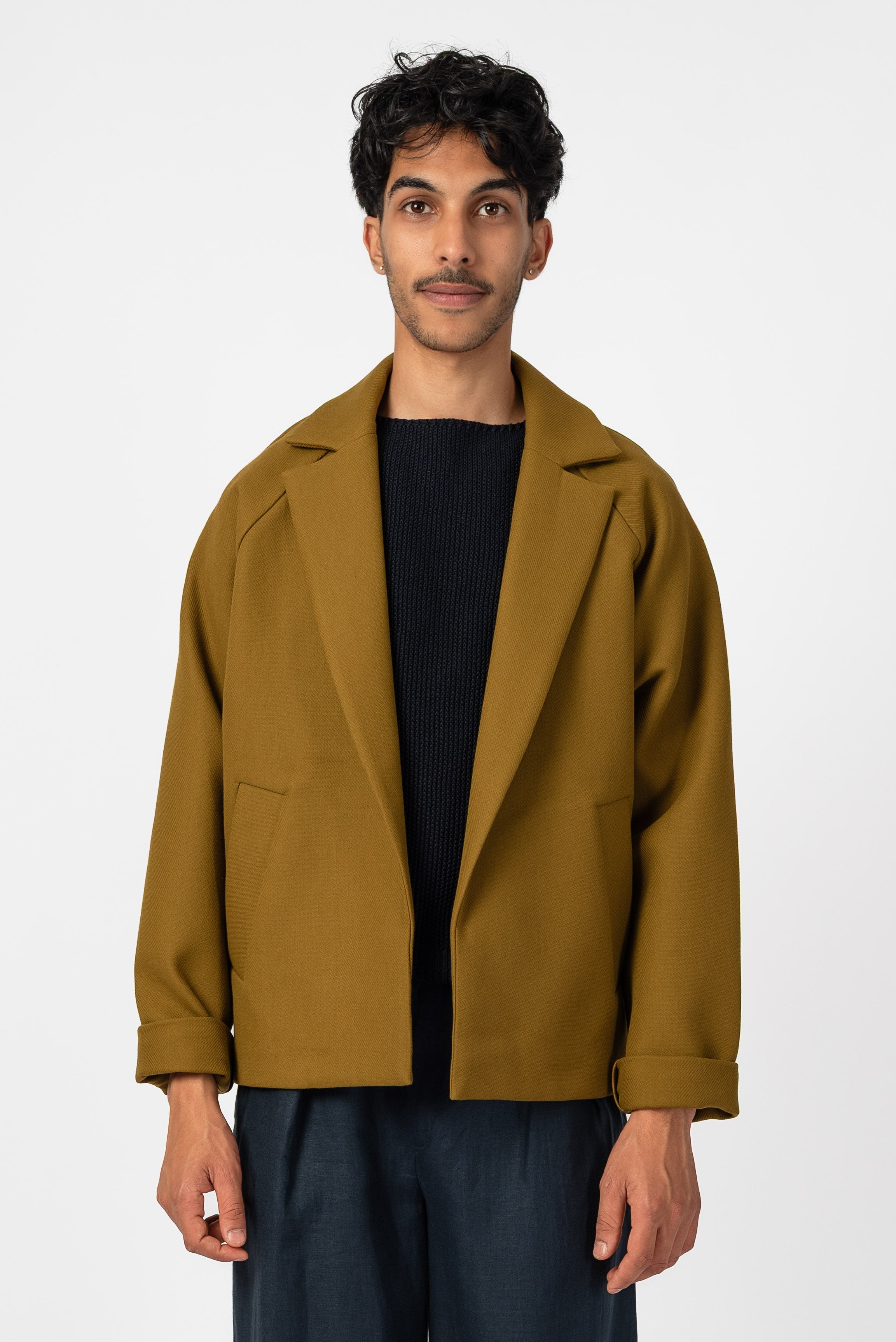 NNIstudio - UNLINED Jacke - Tapenade Golden Brown - Onesize - 