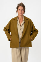 NNIstudio - UNLINED Jacke - Tapenade Golden Brown - Onesize - 