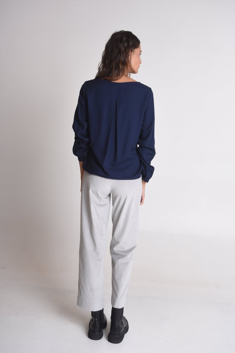 NNIstudio - UP Bluse - Dunkelblau - S - 