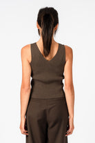 NNIstudio - W Strick-Top - Phantom Black - XS -